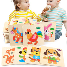 Load image into Gallery viewer, Wooden Puzzle Educational Developmental Baby Kids Training Toy