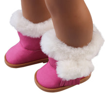 Load image into Gallery viewer, Plush Winter Snow Boots  For 18 Inch American Girl Dolls Mini Shoes