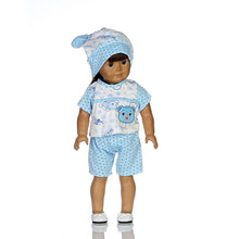 Load image into Gallery viewer, For Baby Born Doll Sleeping Clothes Winter Warm Doll Jumpsuit Pajamas
