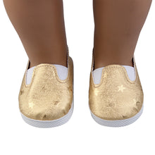 Load image into Gallery viewer, Glitter Doll Shoes Star Dress Shoe For 18 Inch Our Generation American Girl Doll